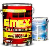 Pachet Vopsea Poliuretanica de Mobila ?Emex? - Alb - Bid. 4 Kg + Intaritor - Bid. 0.8 Kg